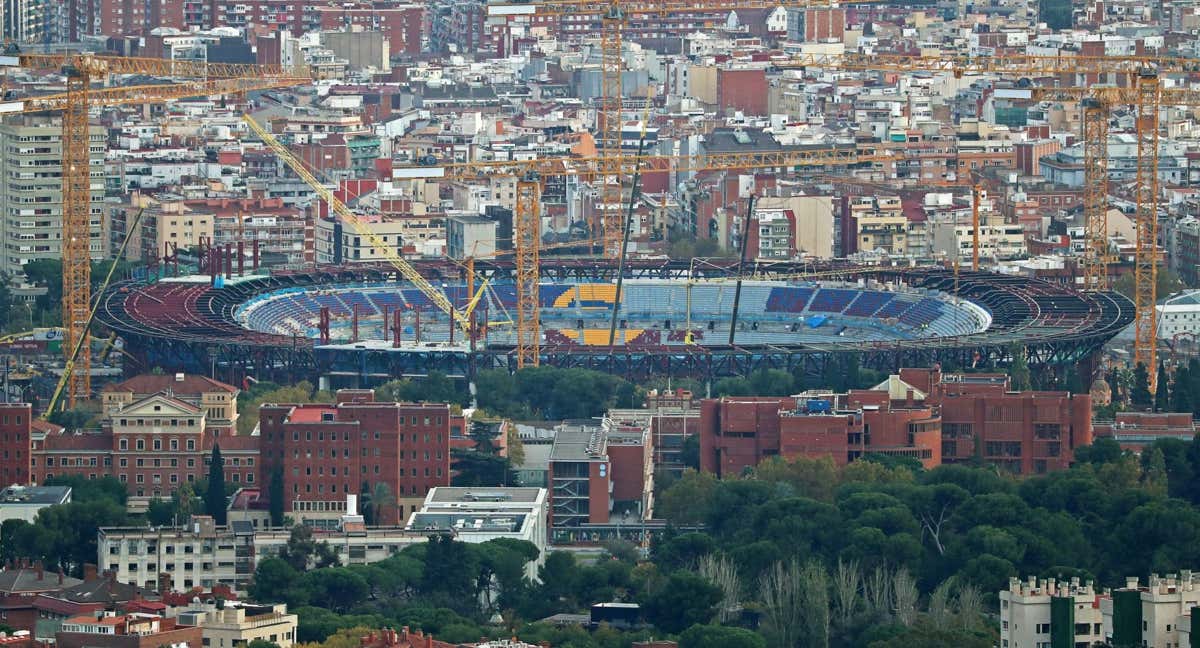 Este es el estado del Camp Nou a mes de noviembre.