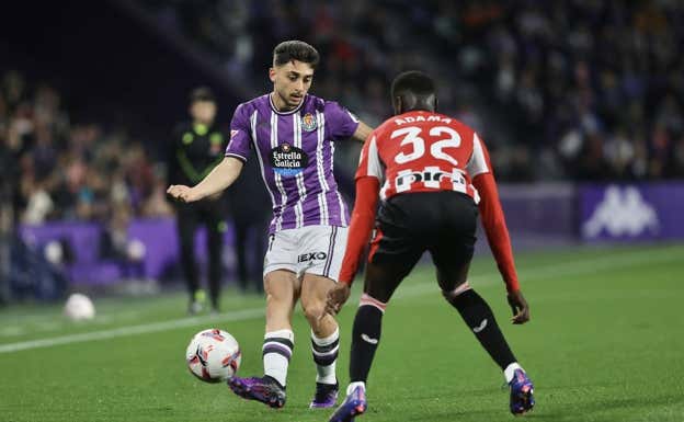Un instante del Valladolid - Athletic de esta temporada.  EFE