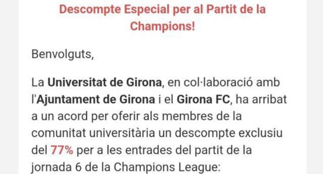 Un simulacro de ciberseguridad de la Universidad provoca el caos en Girona con las entradas contra el Liverpool