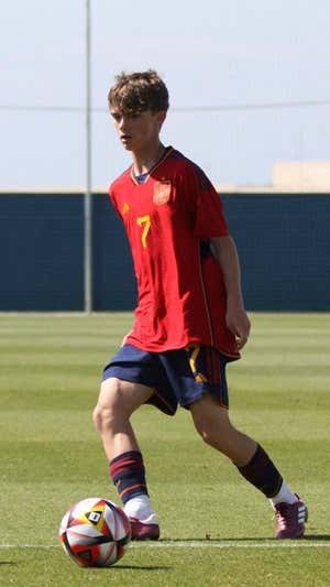 Curro, con la Selección.