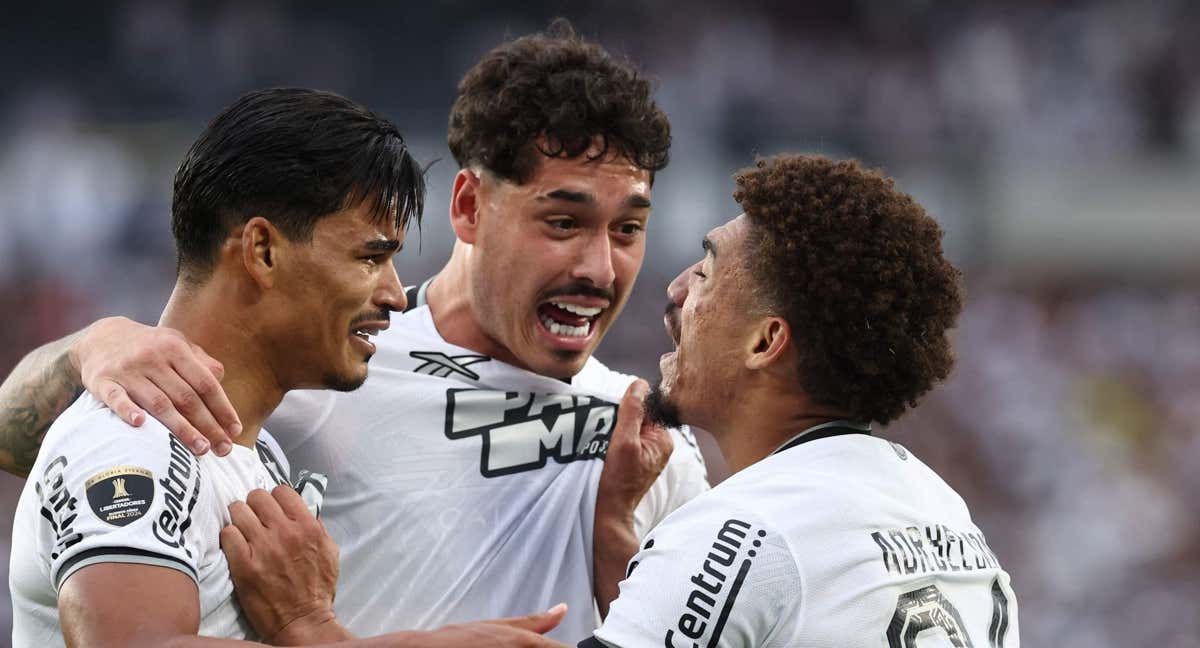 Los jugadores de Botafogo celebran su primera Libertadores.