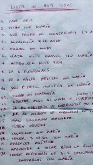 'Lista de 101 cosas' de Álex Llibre. ALL1
