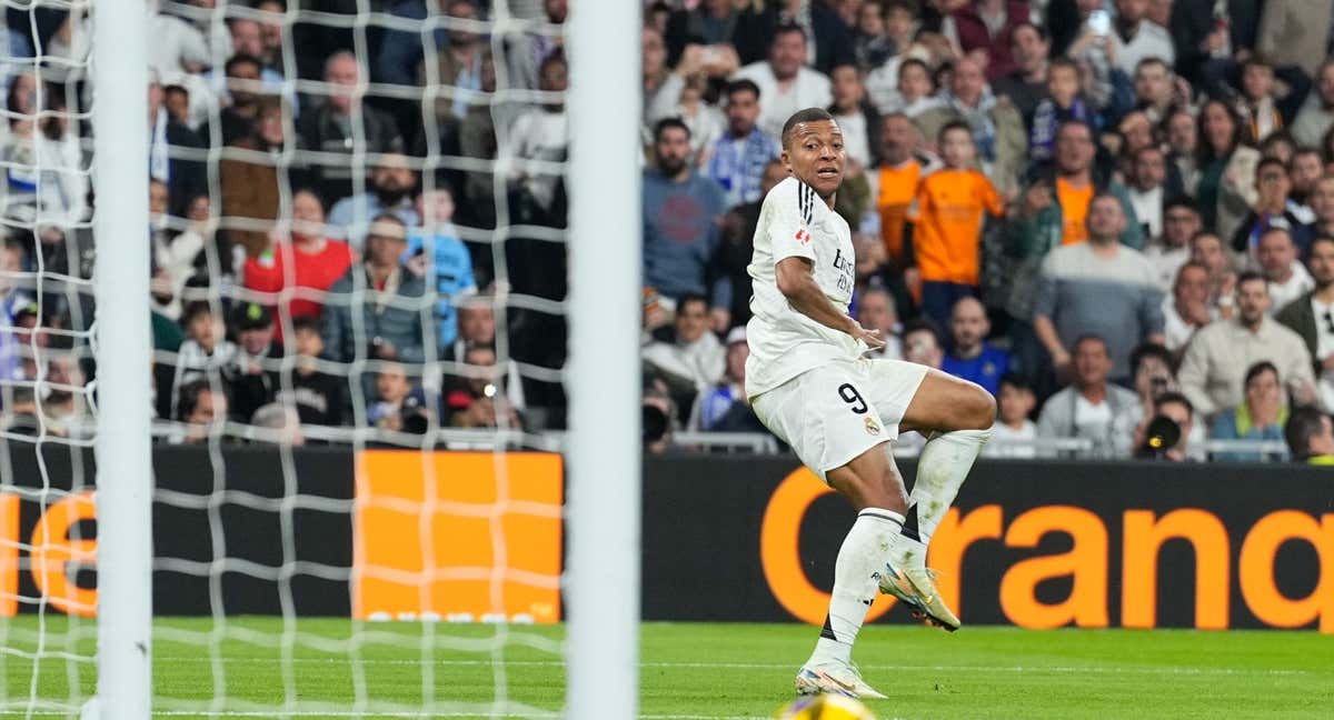 Mbappé falla un remate ante el Getafe.