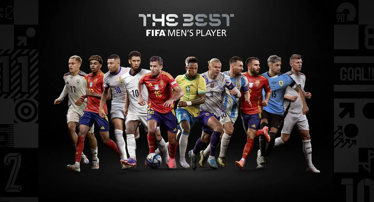Fotomontaje con los 11 nominados al FIFA The Best 2024.