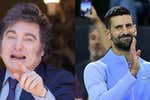 Una hora con Javier Milei: Novak Djokovic decidió que los gustos se los va a dar en vida