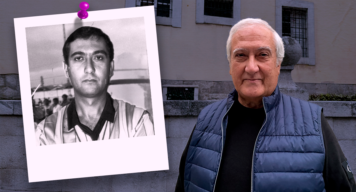 Manzano, en Valladolid de manera reciente, y a su derecha, una imagen de su época en el Úbeda en la 89-90.