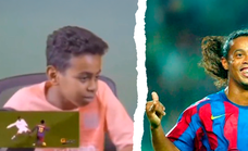 Cuando un Lamine Yamal de 11 años descubrió las genialidades que ahora copia de Ronaldinho: “Parece que juegue contra niños”