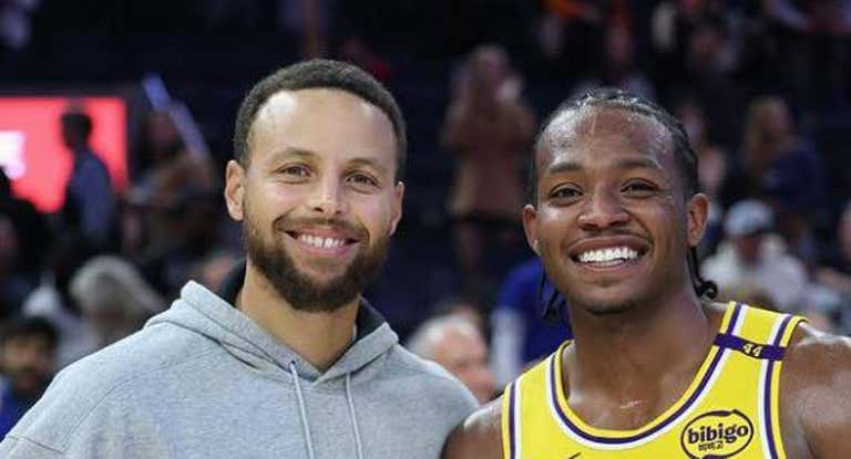Curry y Olivari, en un partido de pretemporada.