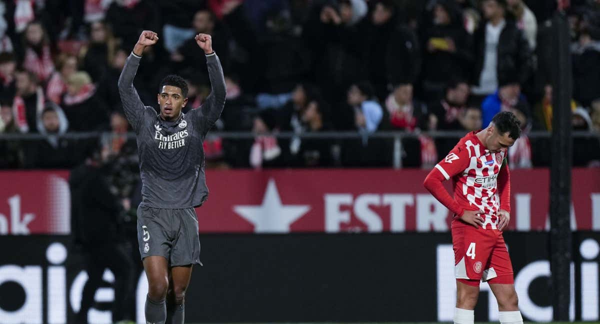 Bellingham celebra su gol al Girona.