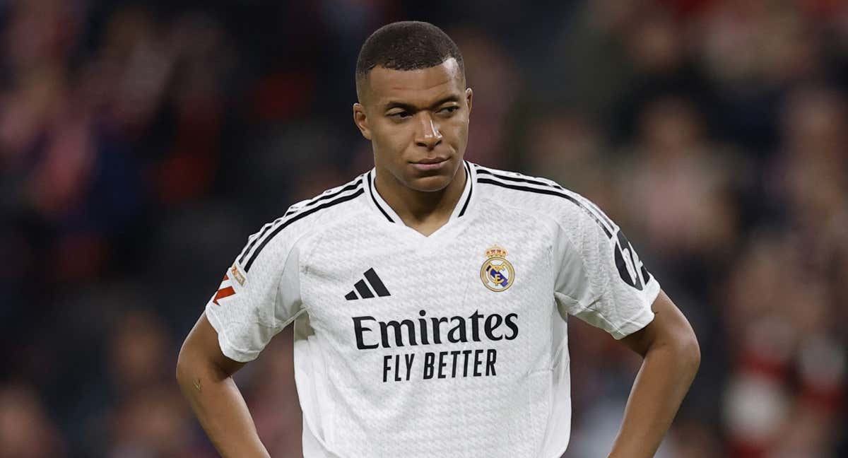 Mbappé, en el partido ante el Athletic.