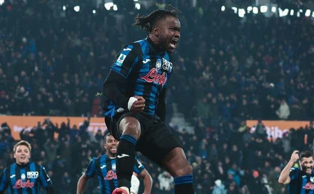 Lookman celebra un gol.  ATALANTA BC