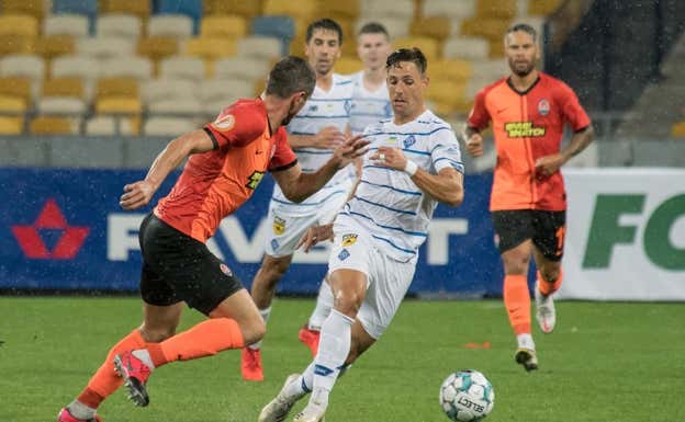 Fran Sol, en un partido con el Dinamo de Kiev.  Archivo