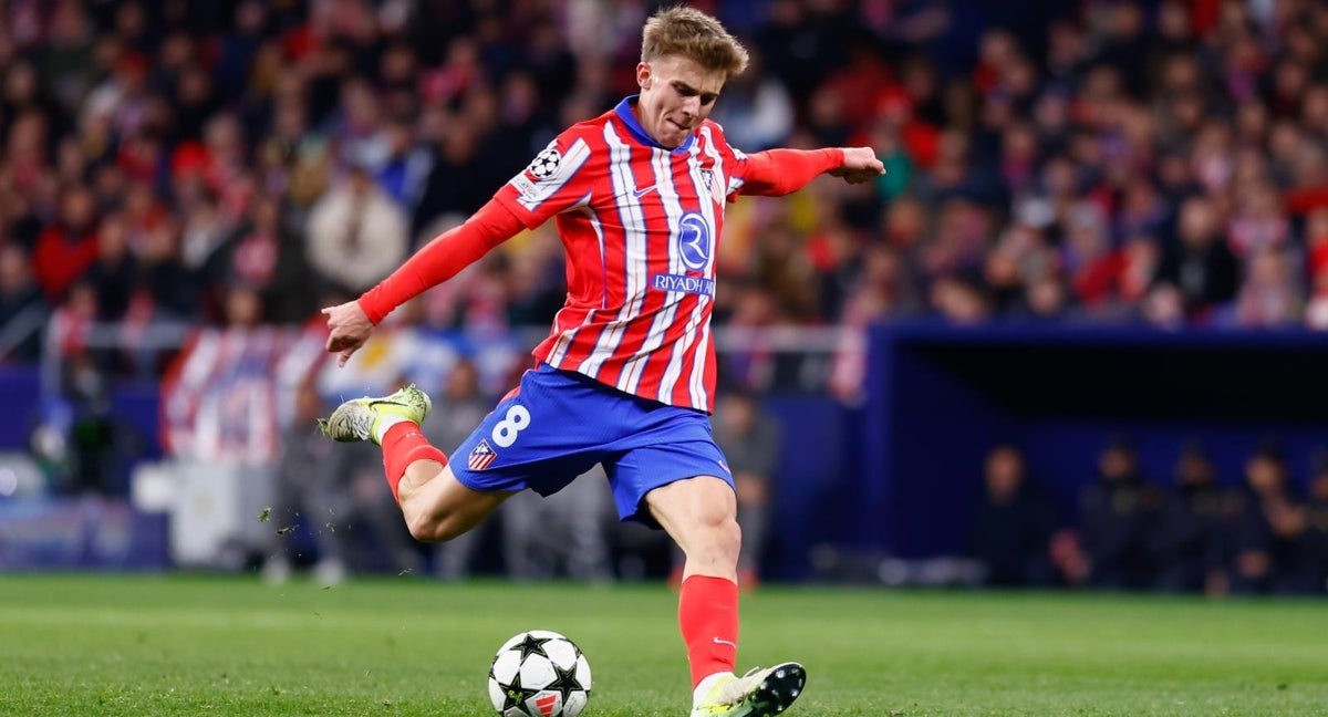 Pablo Barrios acumula 1.113 minutos esta temporada con el Atlético de Madrid.