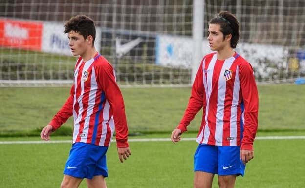 Sergio y Gonzalo Camello en las categorías inferiores del Atleti. @goncamello20