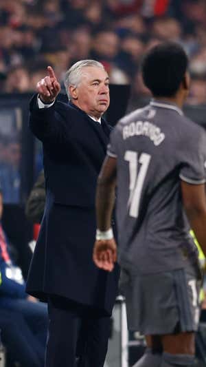 Ancelotti, en Vallecas. EP