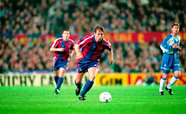 Xabier Eskurza jugó en el Barcelona en la 1994/95. @FCBarcelona