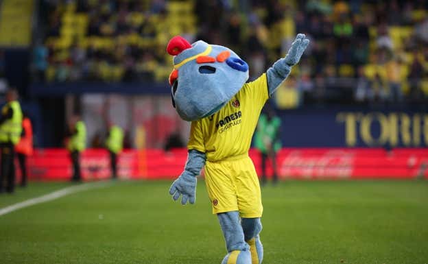 Groguet, mascota del Villarreal. Getty