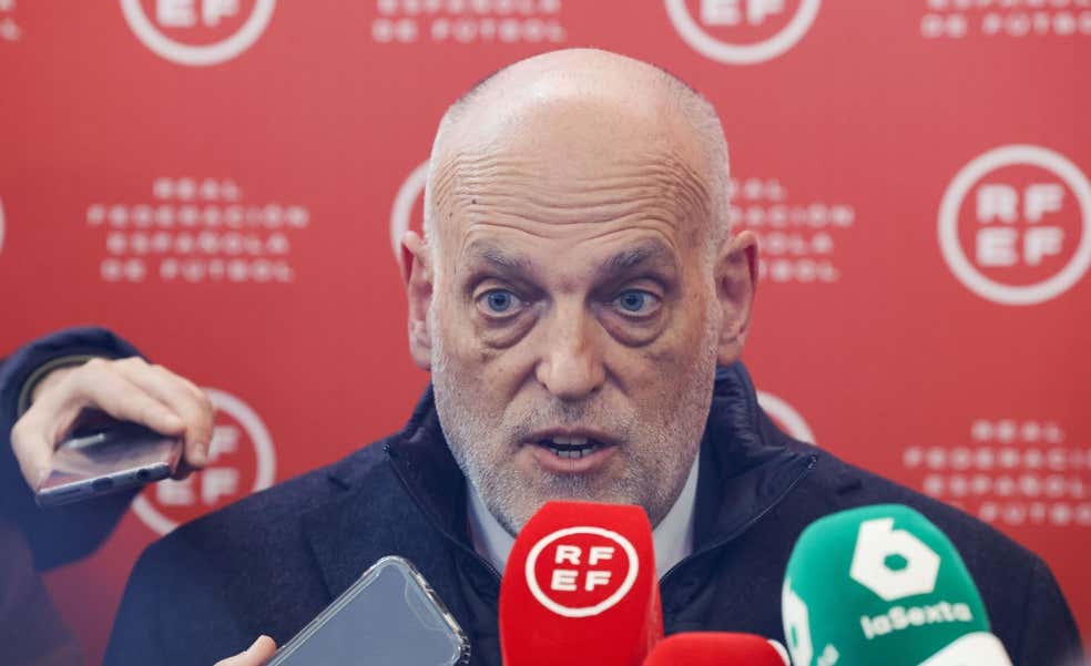 Javier Tebas da la bienvenida a su candidato Louzán y advierte sobre los movimientos del CSD: “Del Gobierno me preocupa todo”