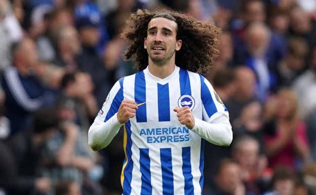 El Brighton pagó 18 millones por Cucurella, luego lo vendió por 65. Getty Images