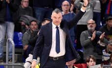 Saras Jasikevicius y la ovación del Palau en su vuelta: «Estoy eternamente agradecido, nunca lo olvidaré»