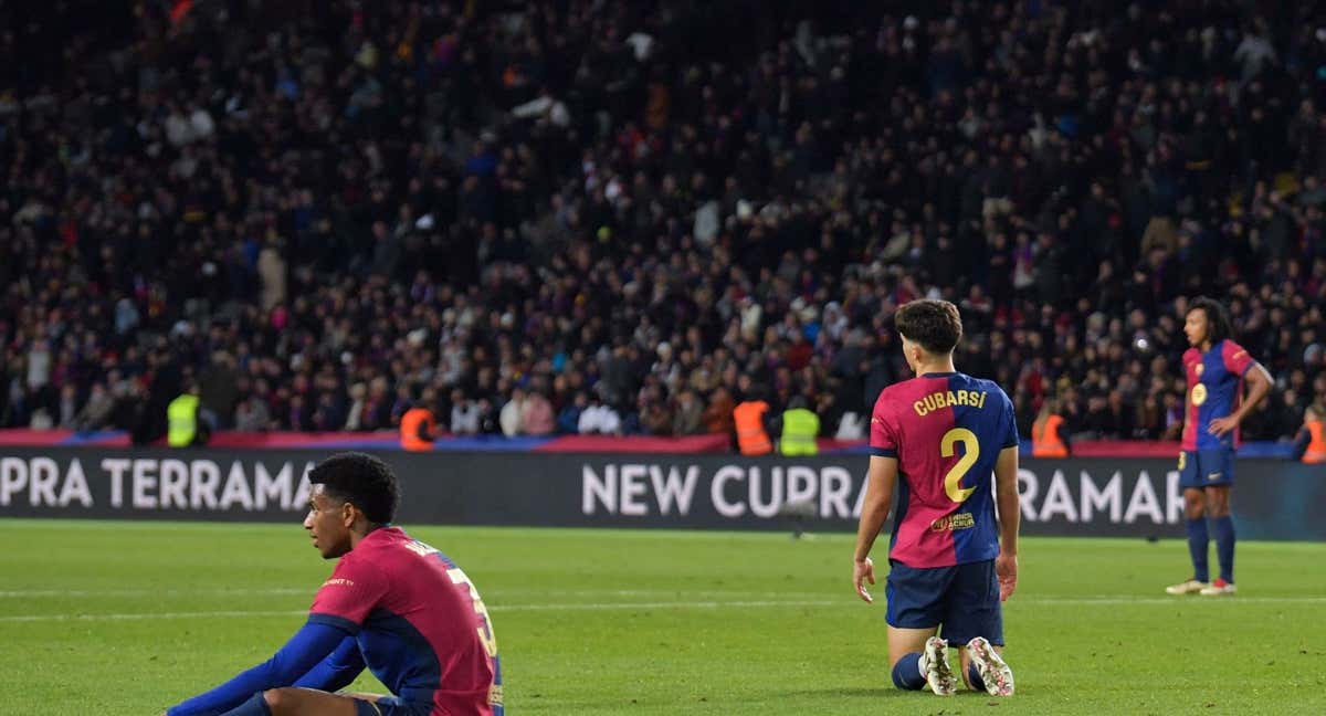 El Barcelona se lamenta ante el Atlético.