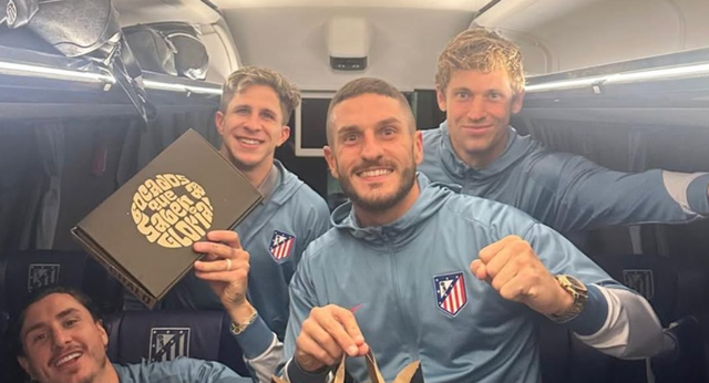 El Atleti celebró el victorión contra el Barça con una cena del restaurante de Luis Suárez