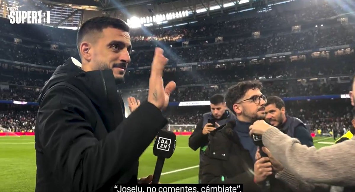 Joselu, el pasado domingo comentando en DAZN.
