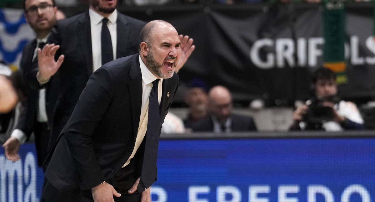 Chus Mateo, en un partido con el Madrid.
