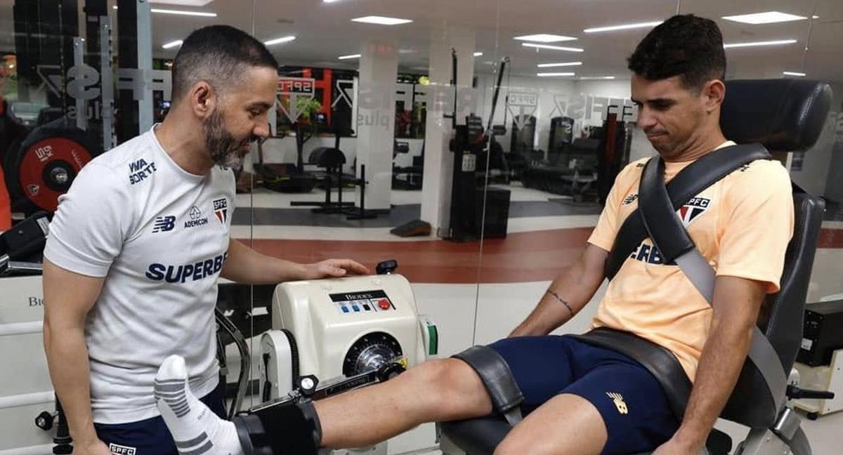Oscar, en las pruebas físicas.