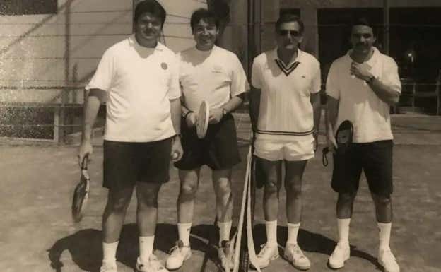 Juan Villalonga, Pedro J Ramirez, Rafael Arias Salgado y José María Aznar. RRSS