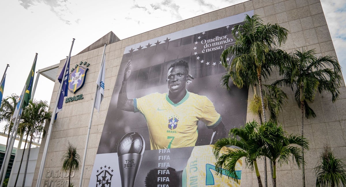 Este es el homenaje de la CBF a Vinicius.