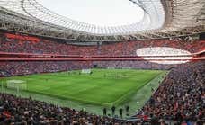 El Athletic entrena en San Mamés ante 27.522 aficionados