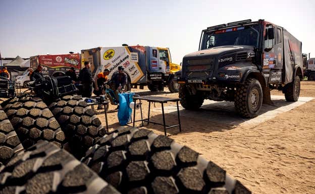 Camiones en el Dakar 2025. REUTERS