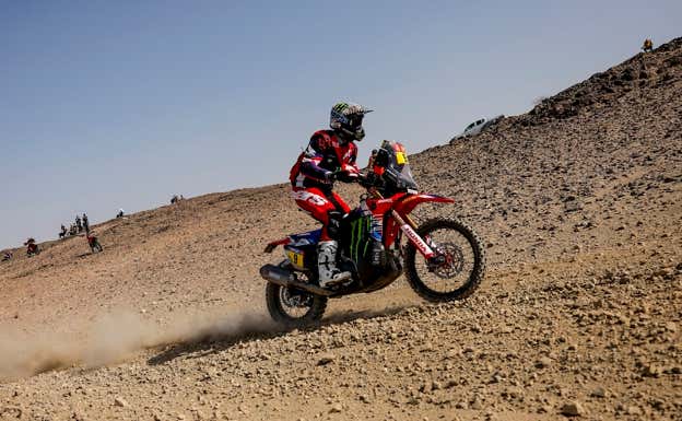 Ricky Brabec durante la etapa prólogo del Dakar. REUTERS