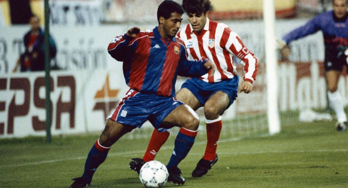 Romario, marcado por Solozábal.