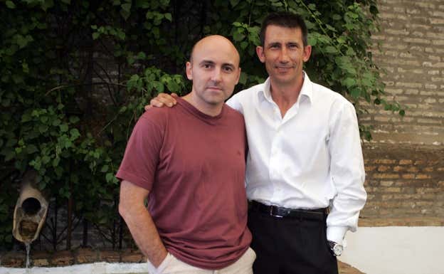 Maldini con Carlos Martínez. Felipe Guzmán