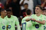 Gavi dedicó su gol a Dani Olmo... y confirmó que es el de antes de la lesión tras igualar a Ronaldo Nazário y Raúl