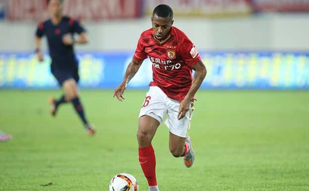 Robinho, en su etapa como jugador del Guangzhou.  EFE