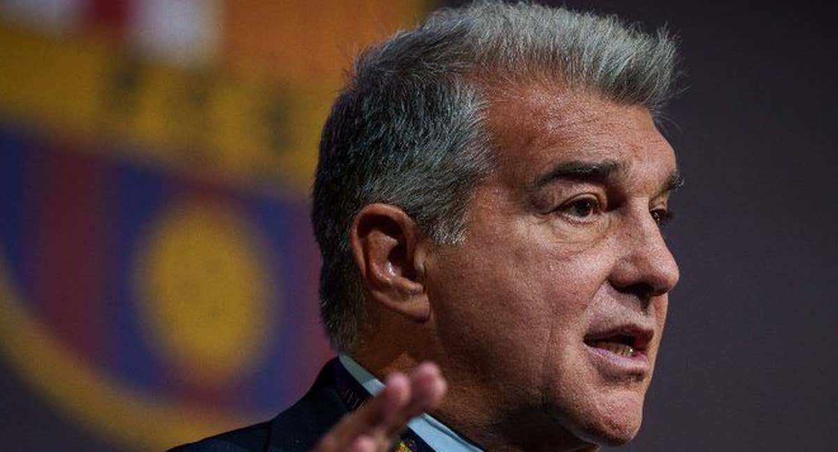 Joan Laporta en un acto del FC Barcelona.