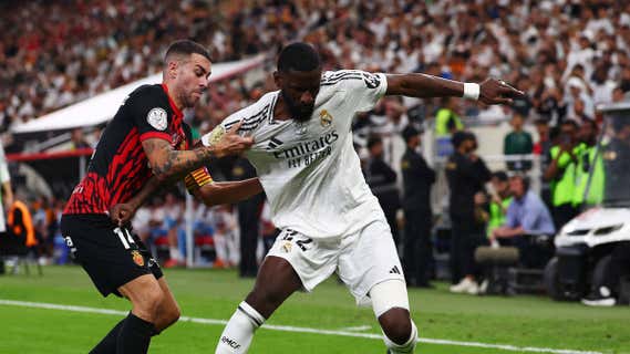 Rudiger, en el partido ante el Mallorca. /EFE
