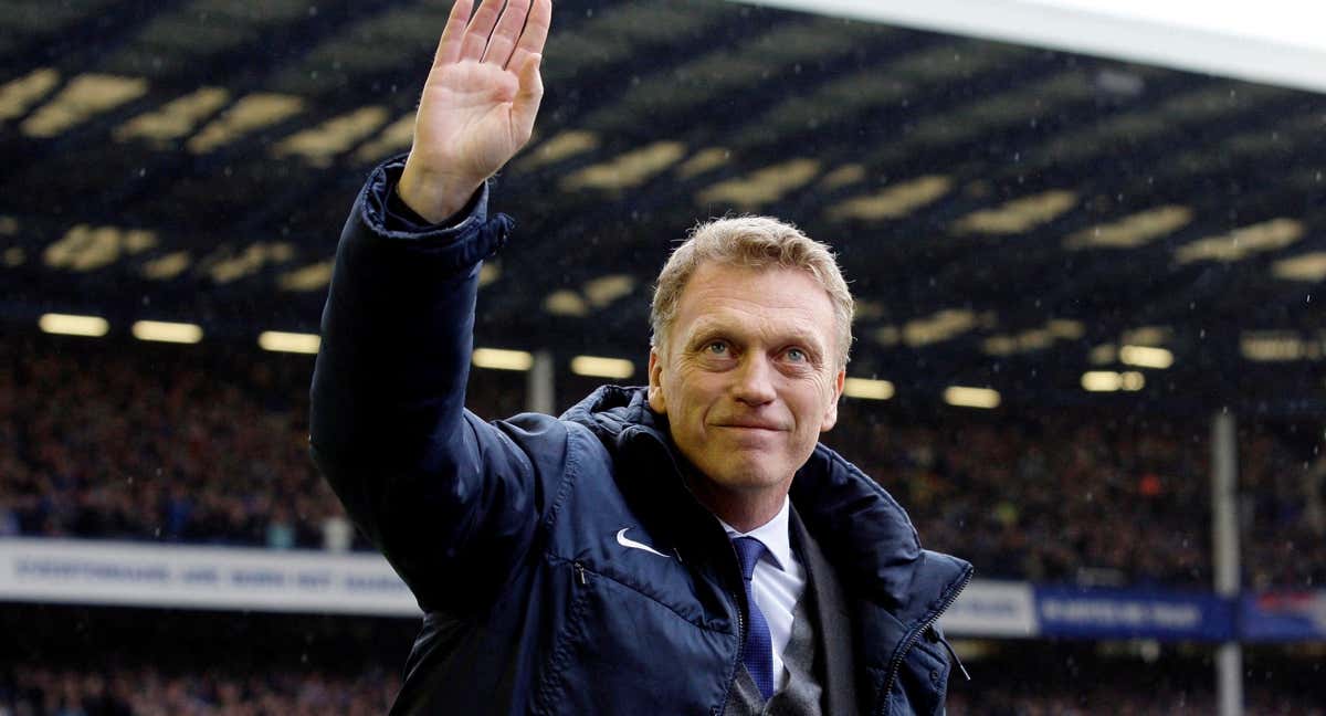 David Moyes, en su último partido dirigiendo al Everton.