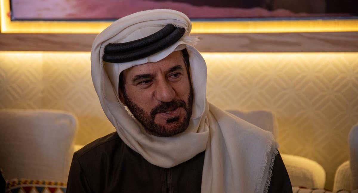Mohammed ben Sulayem, presidente de la FIA, en el Dakar 2025.