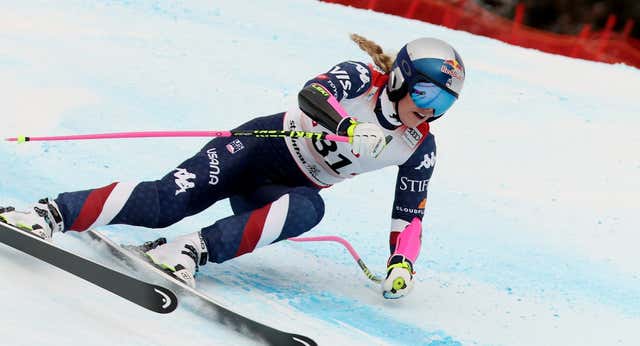 El insólito regreso de la leyenda Lindsey Vonn: descenso a 116 km/h y a solo un segundo de la victoria tras seis años retirada