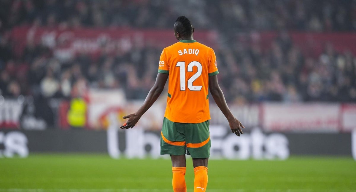Umar Sadiq en un partido de Copa del Rey.