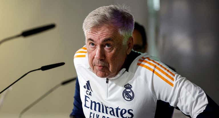 Carlo Ancelotti, en conferencia de prensa.