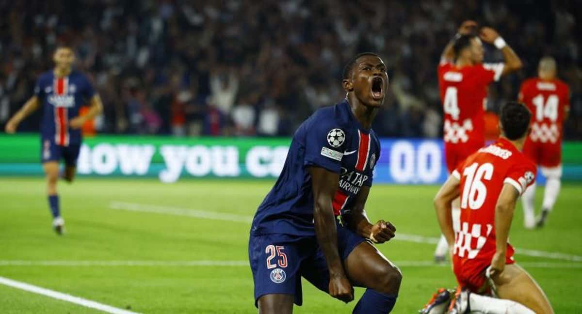 Partido de Champions League entre PSG y Girona. /REUTERS