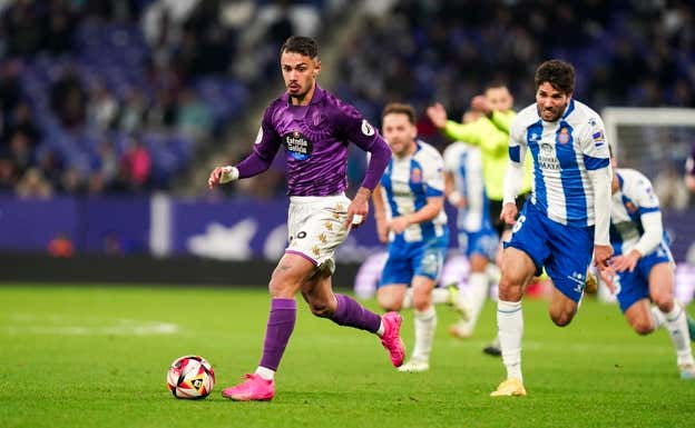 'Sala', en su debut con el Valladolid frente al Espanyol en Copa. REAL VALLADOLID