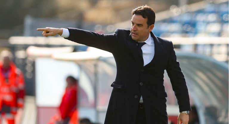 Alberto Toril durante el partido contra el Eibar.