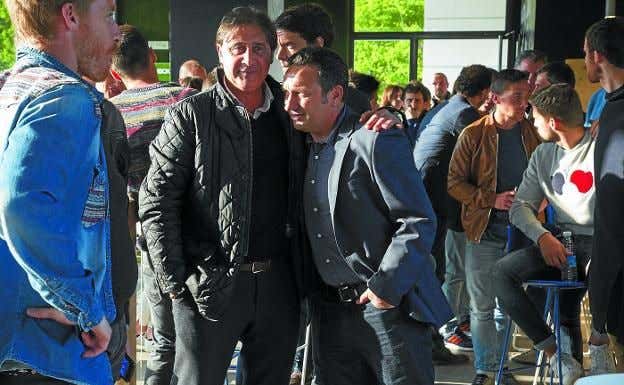 Loren y Eusebio, durante su época en la Real Sociedad.  Diario Vasco