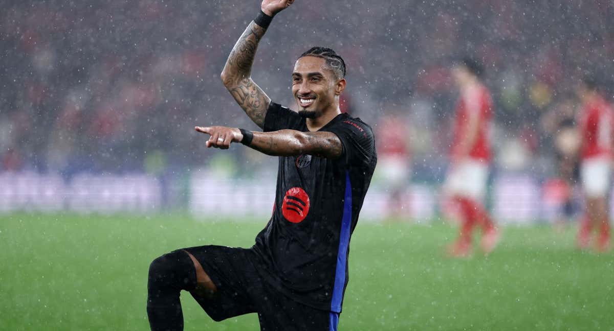 Raphinha, figura indiscutible del Barça de Hansi Flick.